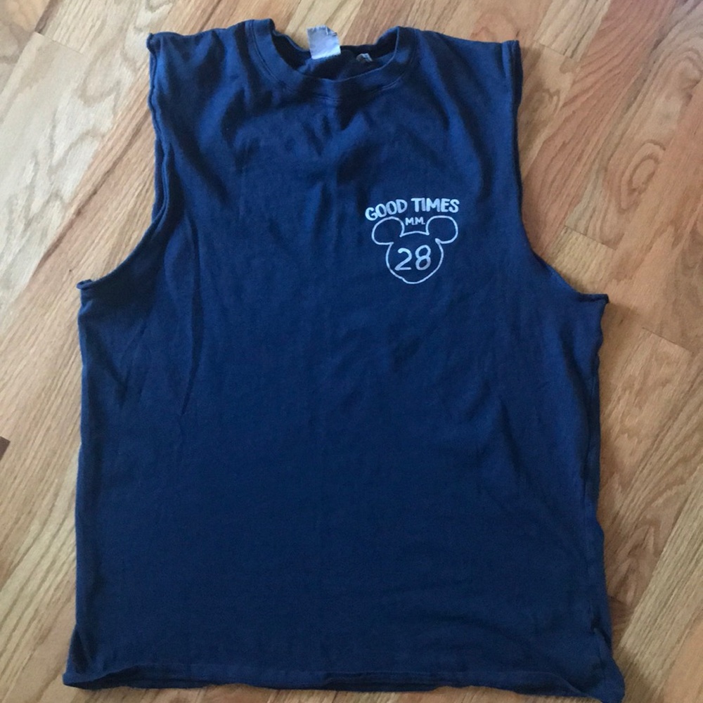 Disney Junkfood Mickey cutoff shirt